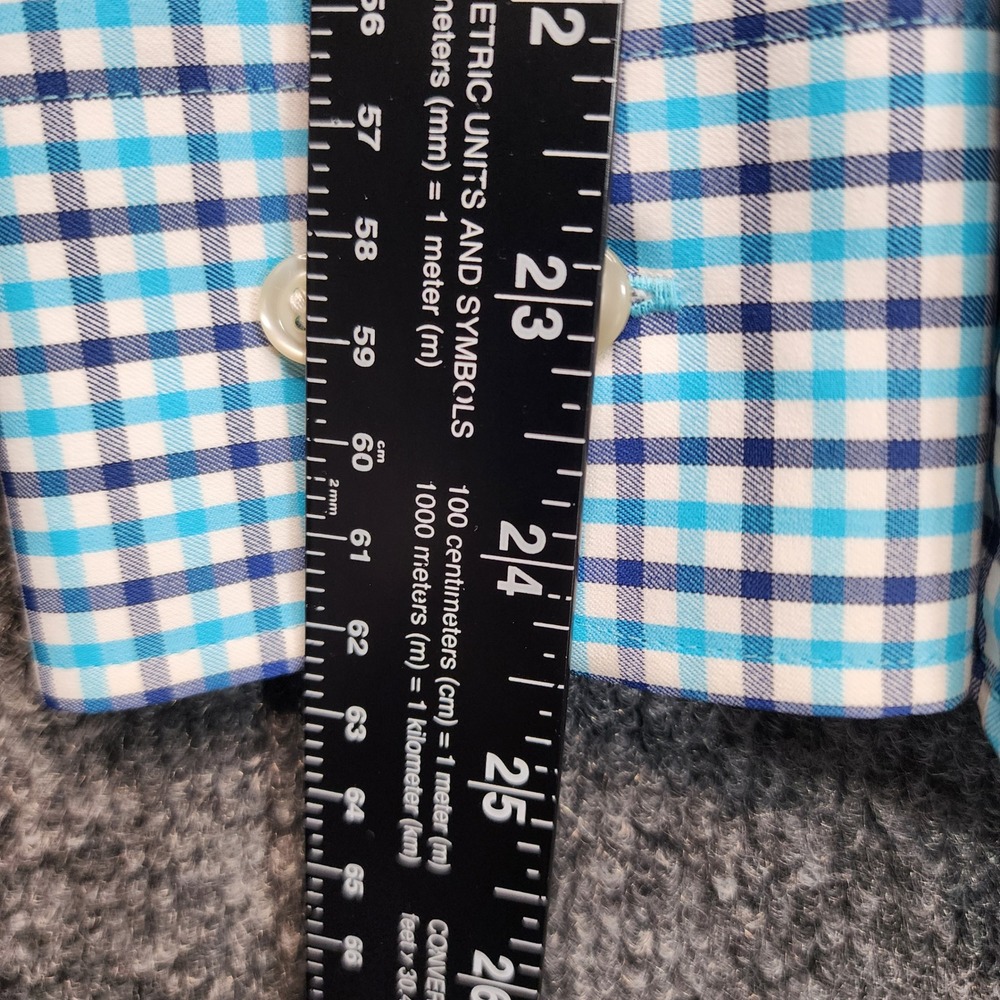 Peter Millar Summer Comfort Mens Performance Plaid Button Down Golf Shirt Small - Picture 4 of 9